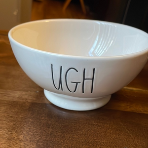 Rae Dunn Pottery Ugh Cereal‎ Ice Cream  Bowl Artisan Collection by Magenta